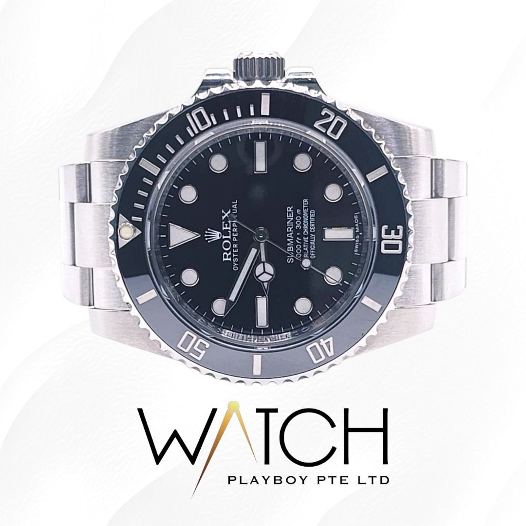 114060 Black Dial Watch Only PB1541